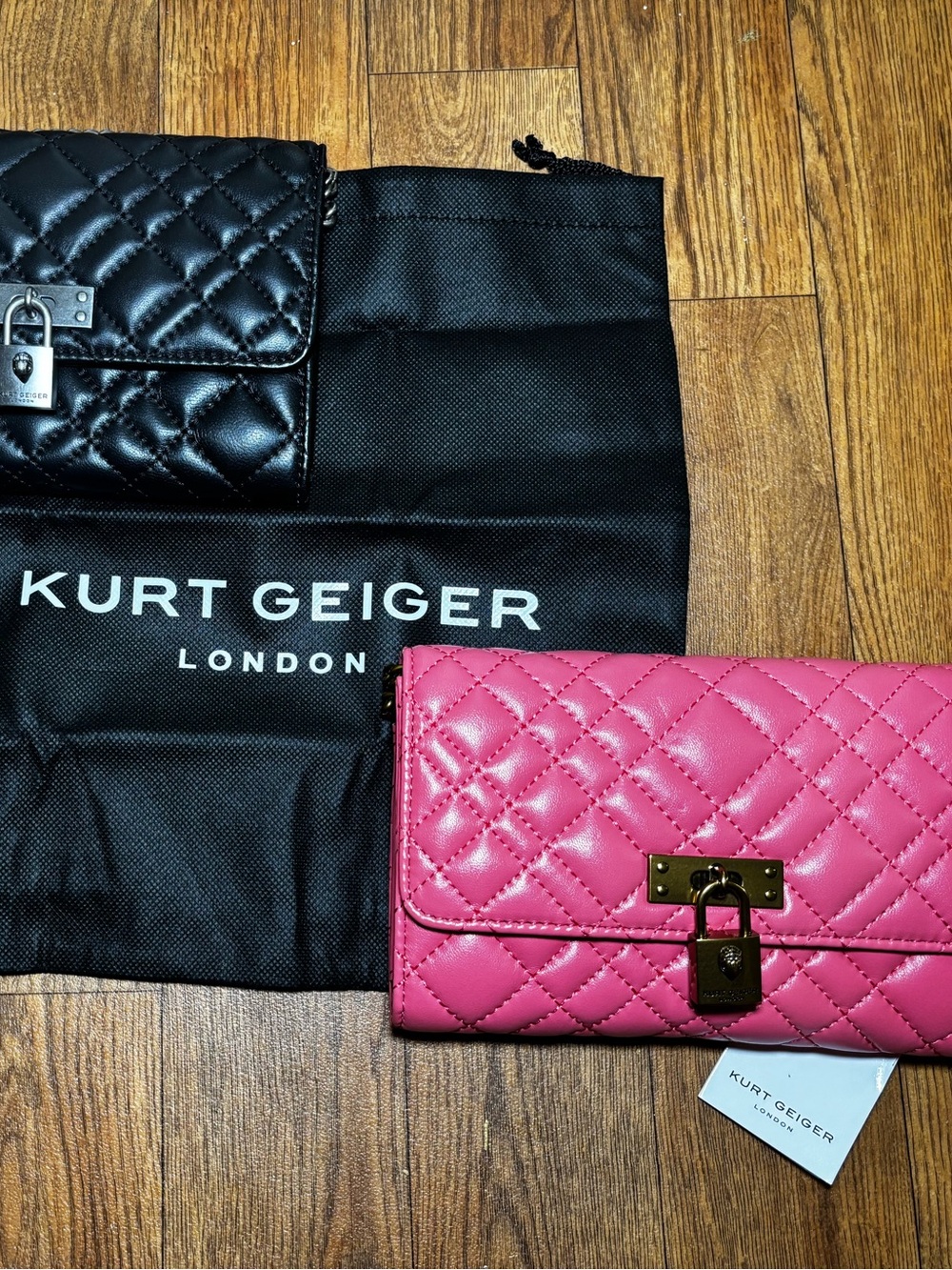 KURT GEIGER Brixton Leather Chain Wallet